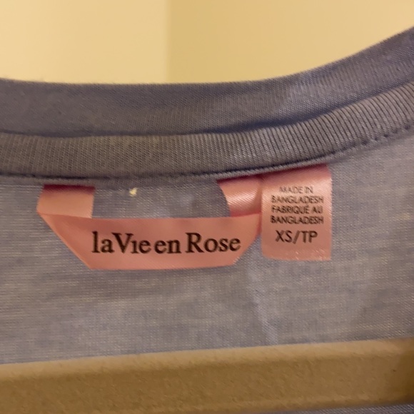A blue pyjama top from La Vie en Rose. - Picture 2 of 2